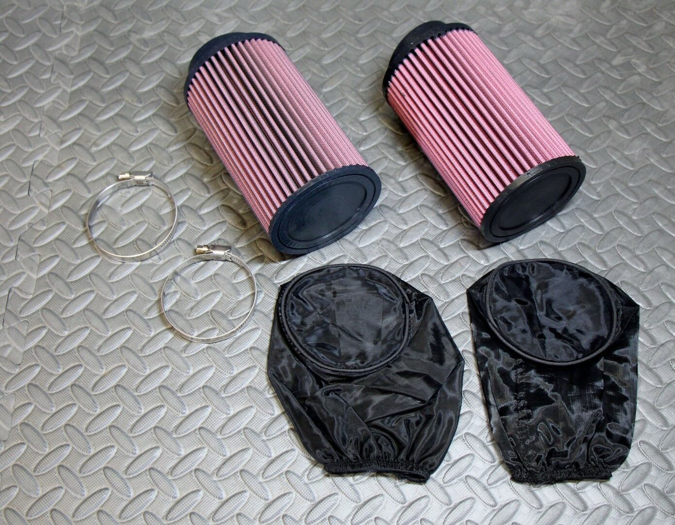 2 x NEW Banshee K+N style pod air filters Keihin PWK 38 39 41mm carbs OUTERWEARS 2