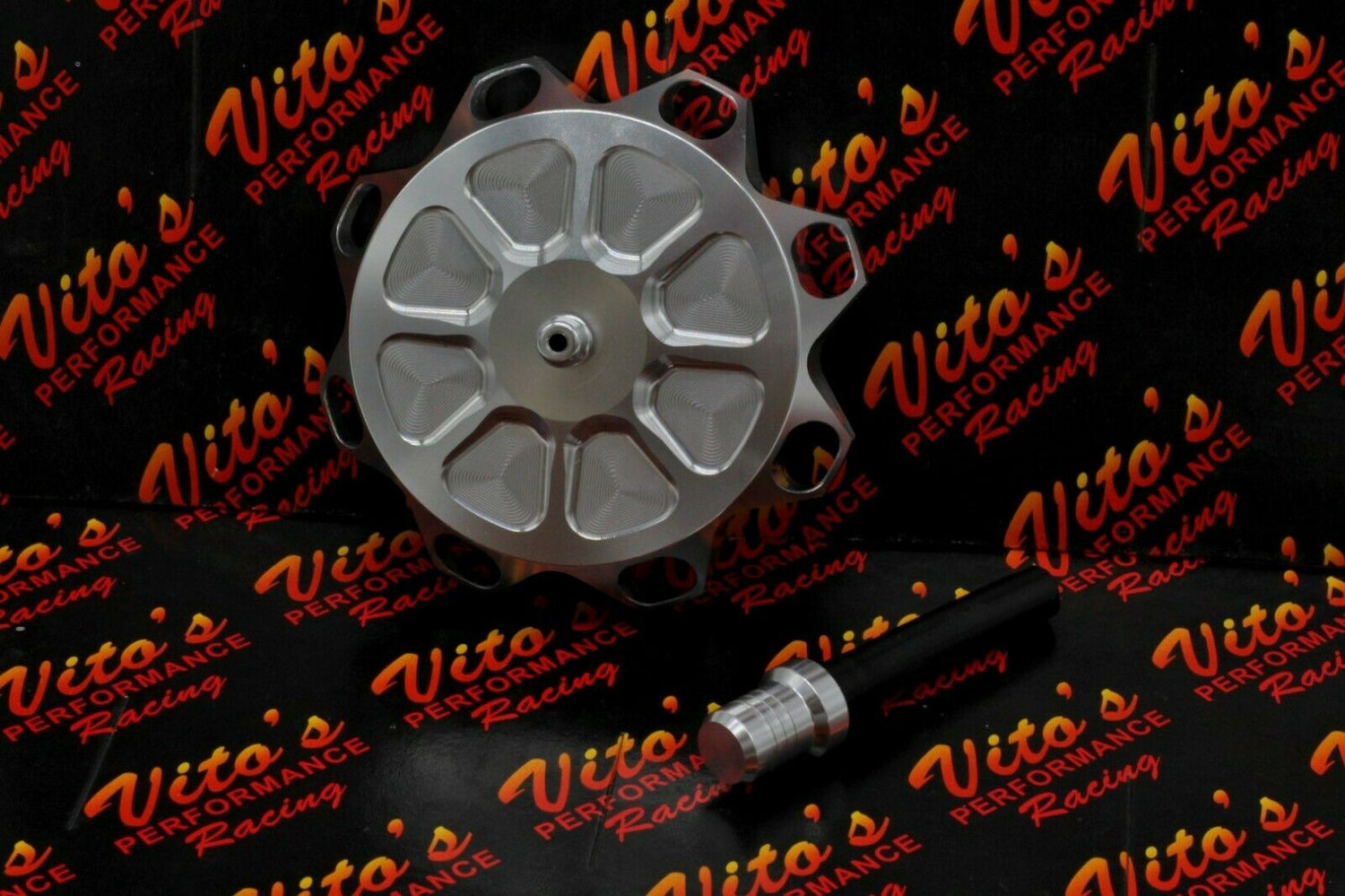 NEW Vito's aluminum Gas tank cap + billet vent cap Suzuki Z400 Kawasaki KFX400 2