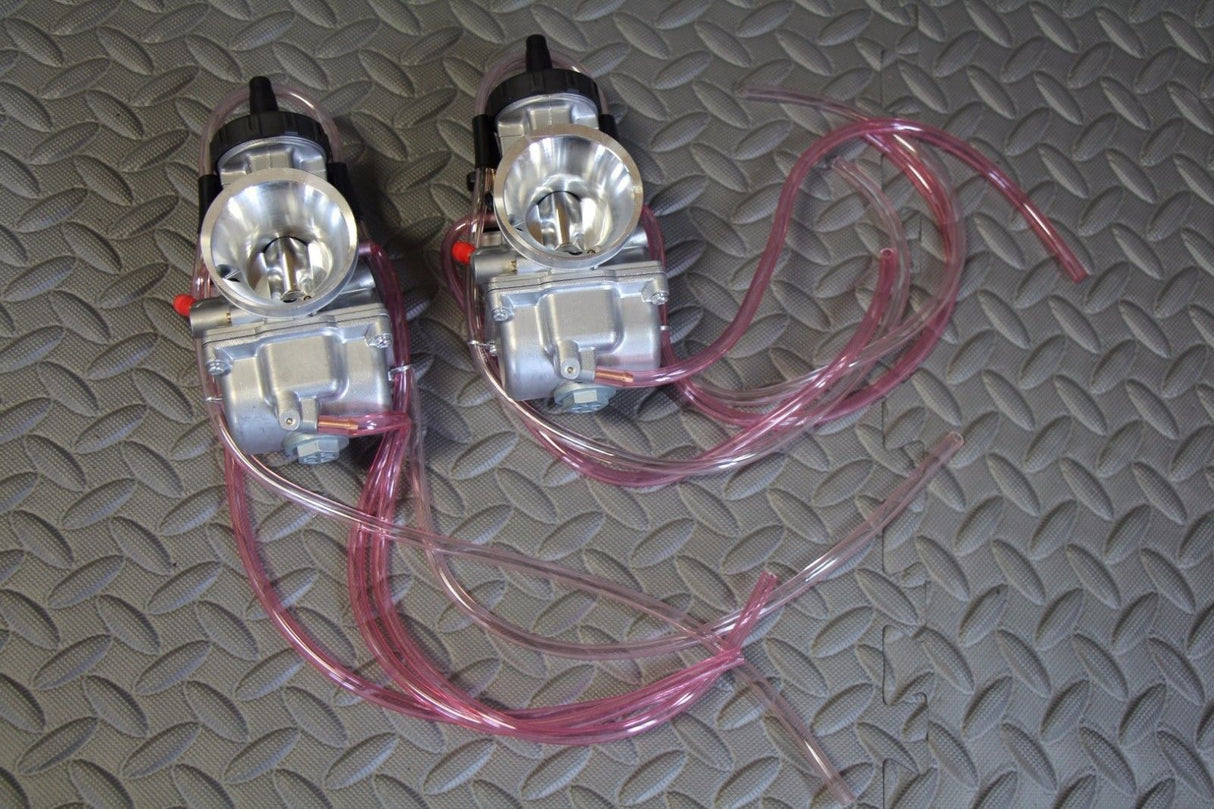 NEW 2 x 35mm carburetors carbs + throttle cable Banshee + pod filters + intakes 10