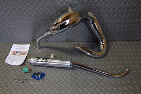 TOOMEY B1 Yamaha Blaster aftermarket exhaust pipe + silencer CHROME PLATED 1