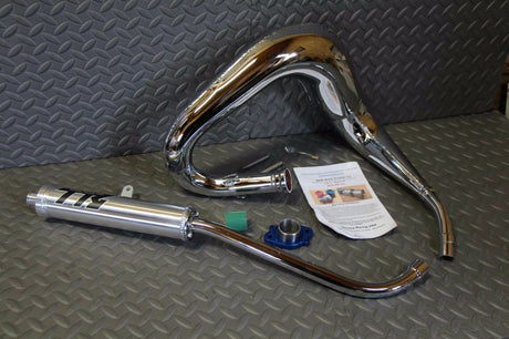 TOOMEY B1 Yamaha Blaster aftermarket exhaust pipe + silencer CHROME PLATED 4