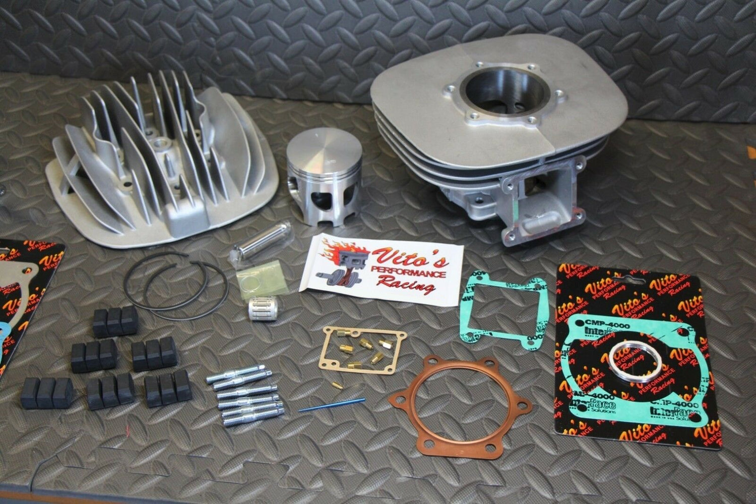 Vito's BLASTER Big Bore 240cc Yamaha 72.00 Cylinder +3mm stroker crank kit 4