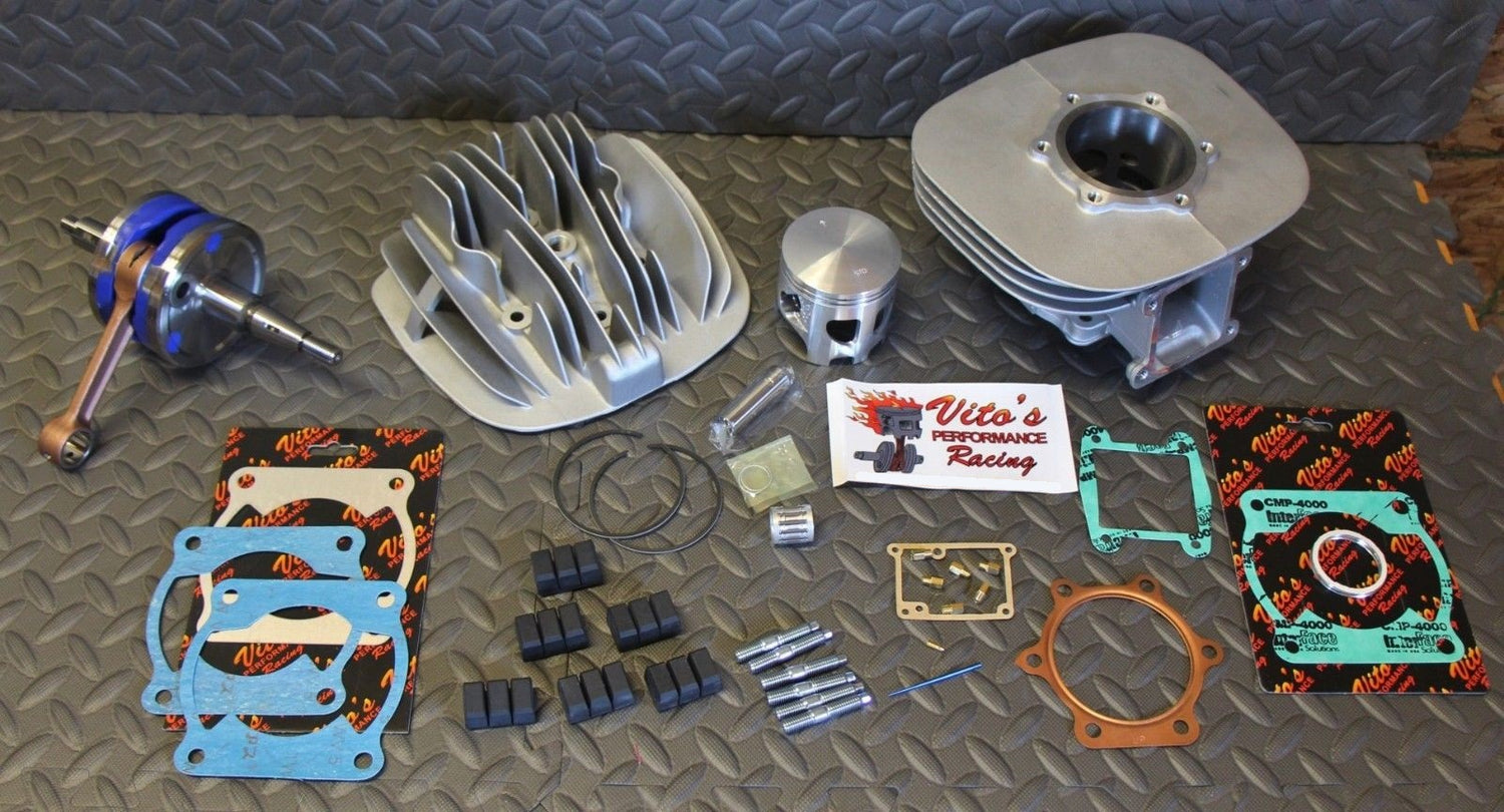 Vito's BLASTER Big Bore 240cc Yamaha 72.00 Cylinder +3mm stroker crank kit 5