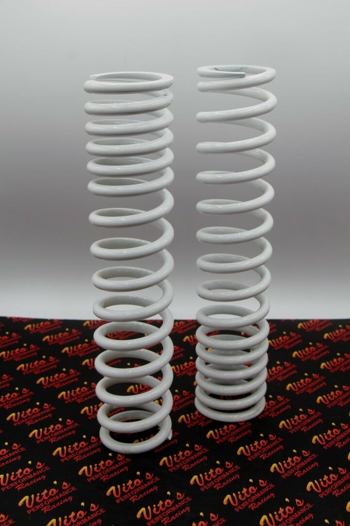 2 x front shock springs Yamaha Banshee 1987-2006 POWDERCOATED WHITE (one pair) 2