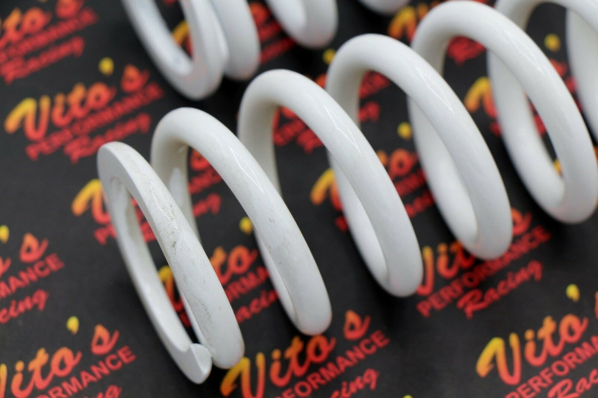 2 x front shock springs Yamaha Banshee 1987-2006 POWDERCOATED WHITE (one pair) 4