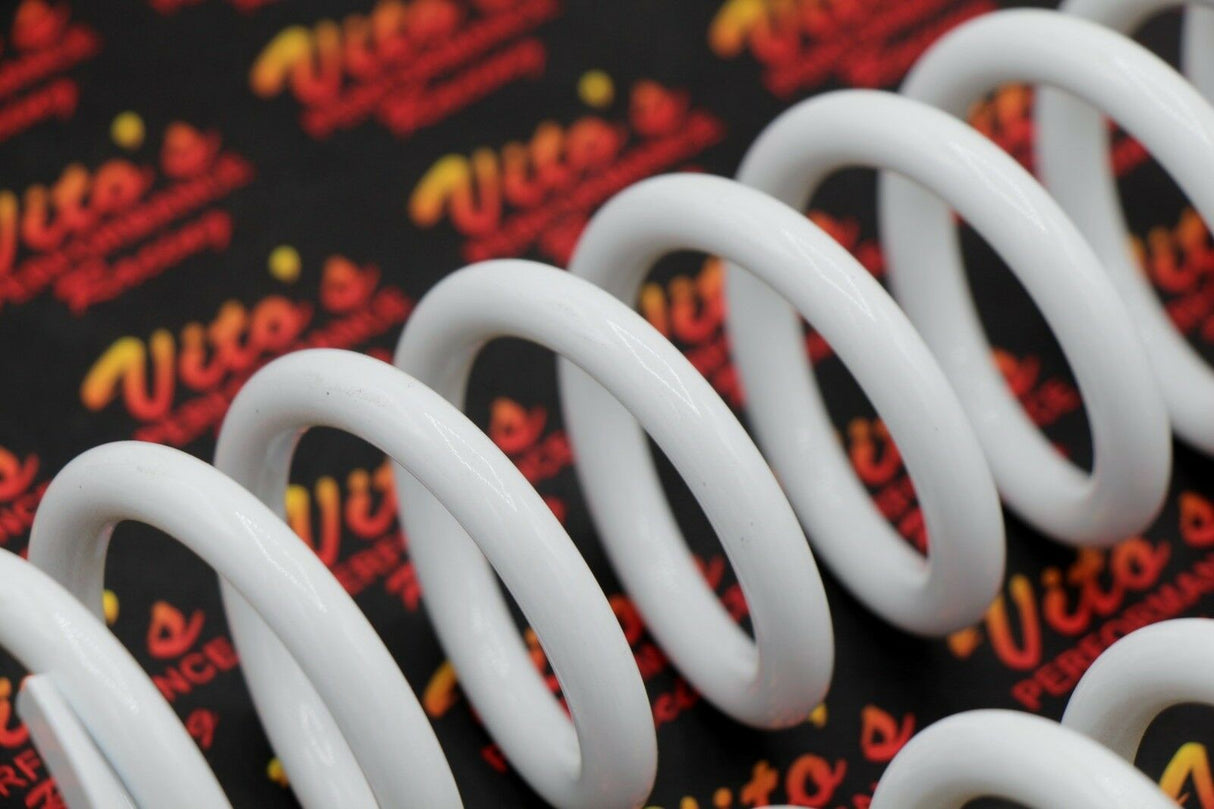 2 x front shock springs Yamaha Banshee 1987-2006 POWDERCOATED WHITE (one pair) 5