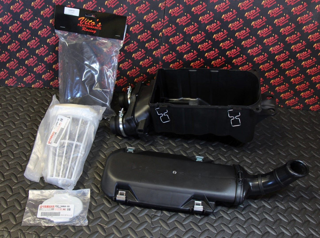 NEW Yamaha Banshee OEM factory stock airbox FULL KIT + lid + Vito's filter 1