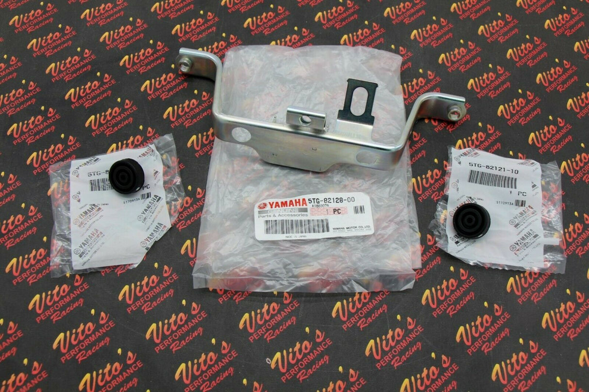 NEW Yamaha YFZ450 battery holder bracket mounting clamp OEM 2004-2009 + 2012-13 1