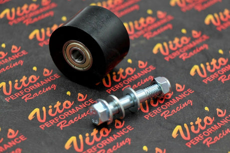 2 x Yamaha Banshee 87-06 Chain roller upper + lower swingarm 42mm BLACK Vito's 5