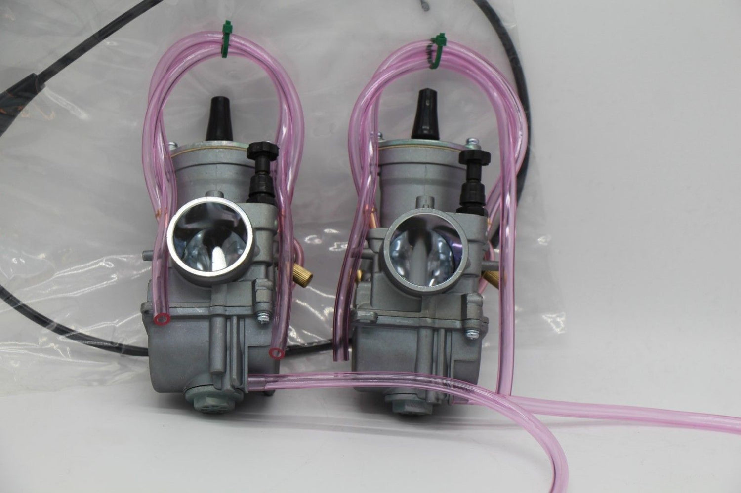 2 x Yamaha Banshee 28mm 28 Mil Larger Carbs Carburetors PWK + Vito's thumb cable 3
