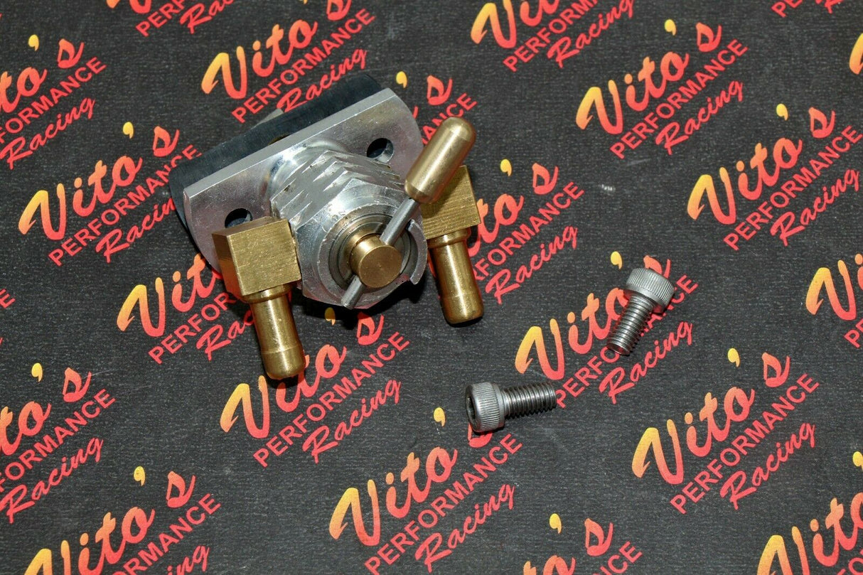 Vito's Fuel Valve Dual Petcock Yamaha Banshee Raptor 660 Gas Tank Feed High Flow 2