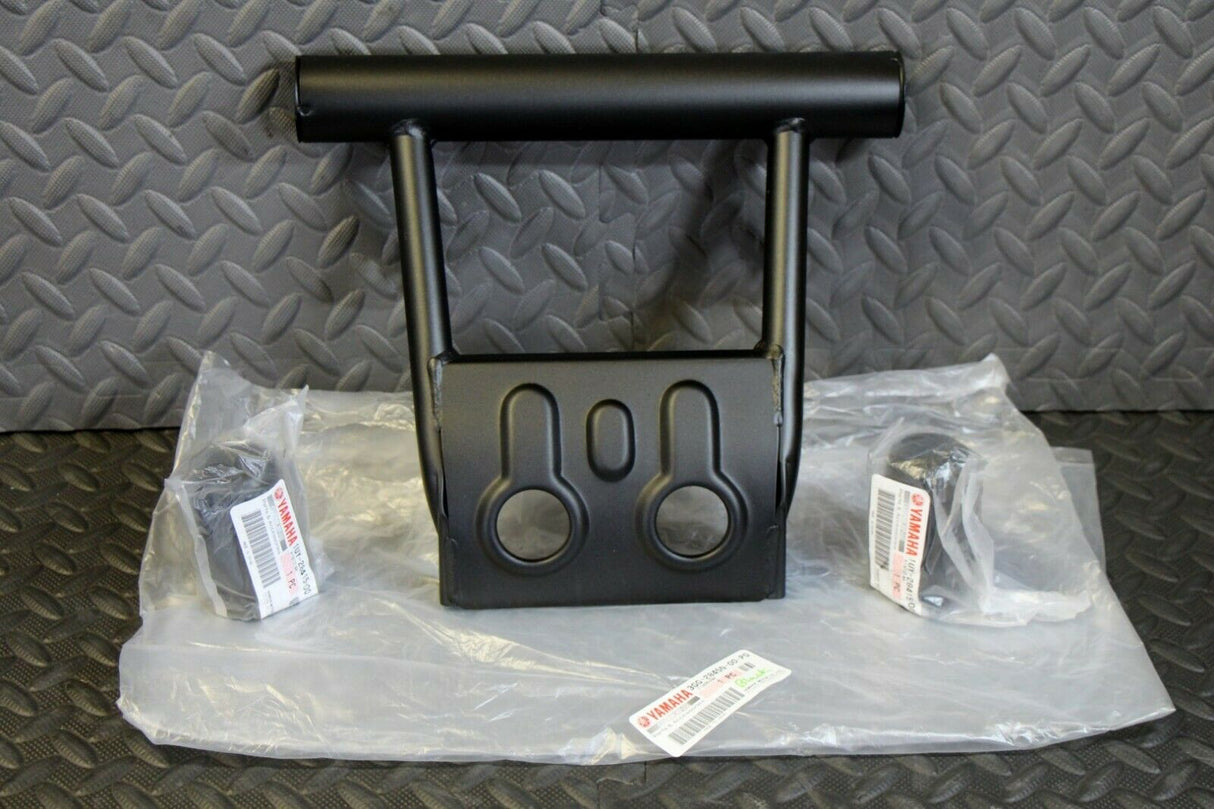 New Oem Factory Banshee 1987-2006 Front Atv Bumper Guard + Rubber End Caps Black 1