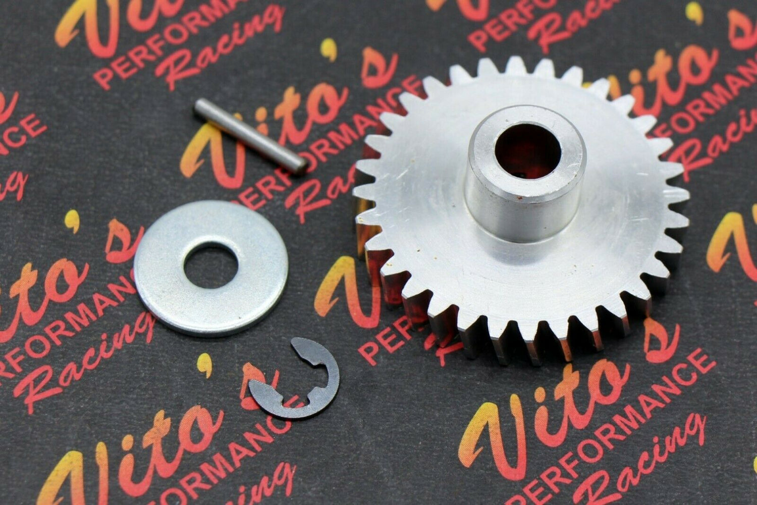 Vito's Banshee BILLET GEAR aluminum water pump impeller drive gear + pin + clip 2