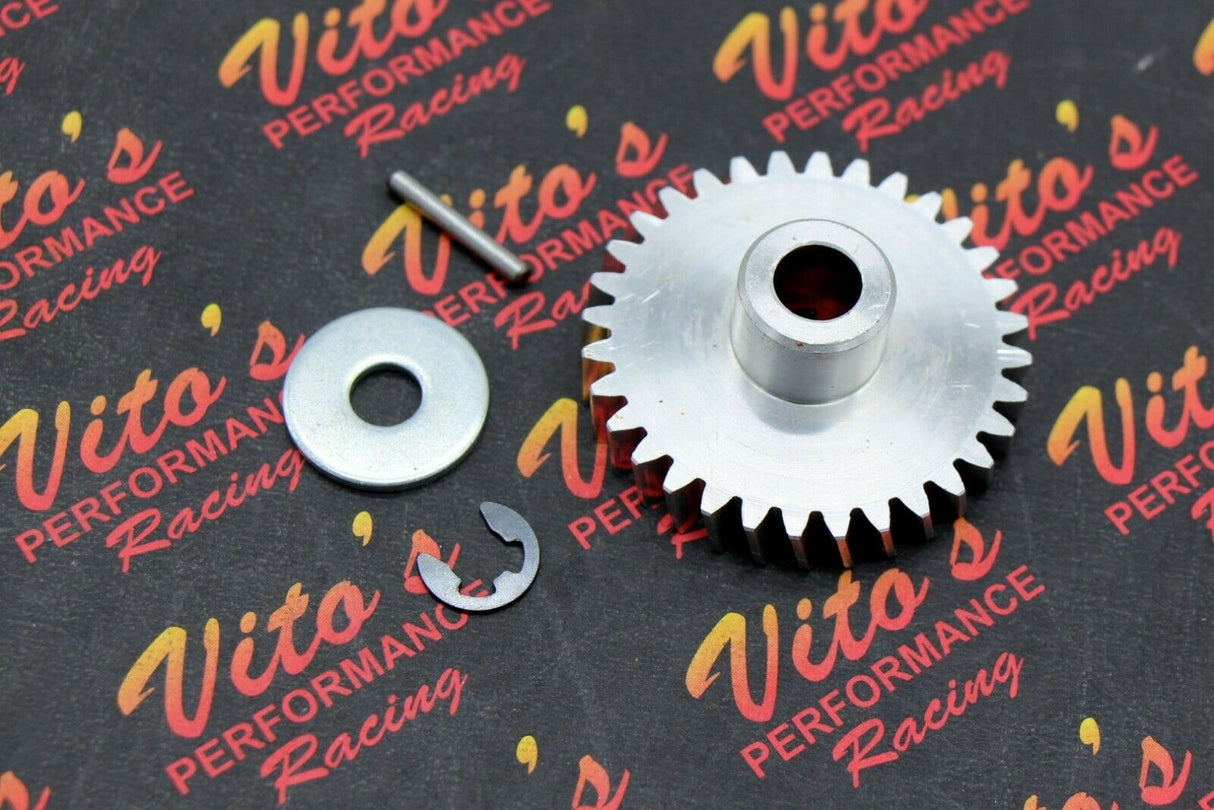 Vito's Banshee BILLET GEAR aluminum water pump impeller drive gear + pin + clip 3