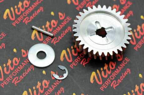 Vito's Banshee BILLET GEAR aluminum water pump impeller drive gear + pin + clip 4