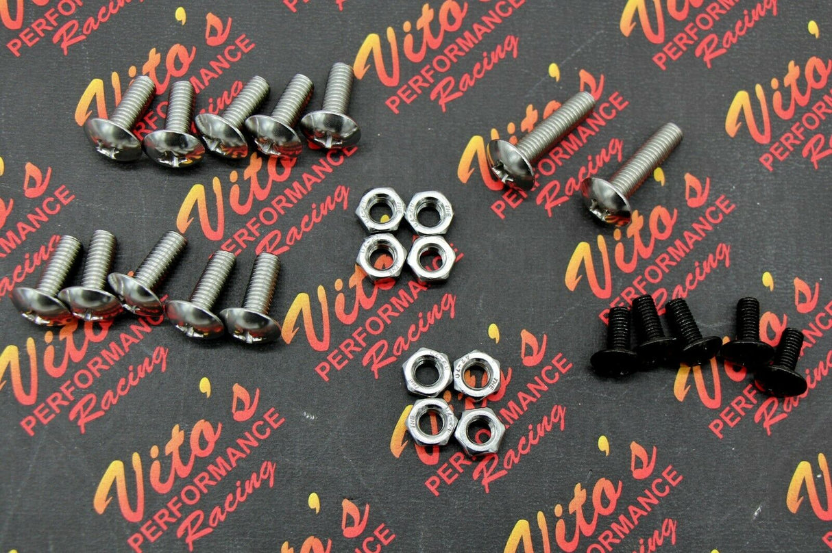 25 Piece Vito's Yamaha Banshee Fender Bolt Screw Nut Mount Kit Plastics Hardware 2