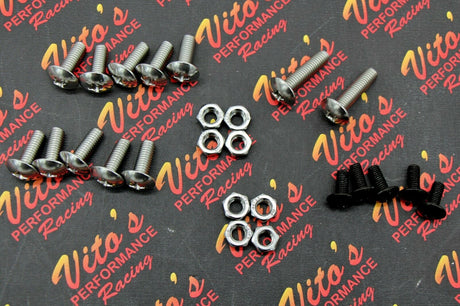 25 Piece Vito's Yamaha Banshee Fender Bolt Screw Nut Mount Kit Plastics Hardware 2