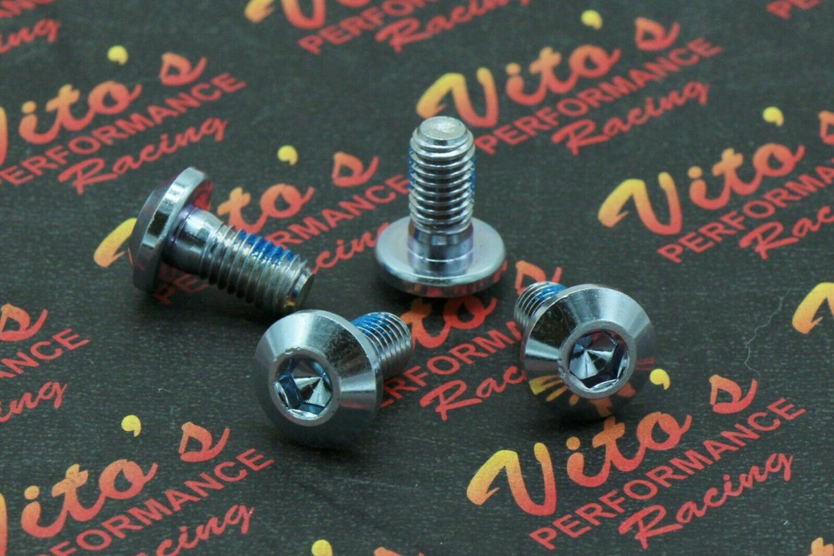 4x Rear Brake Disc ROTOR HUB BOLTS Yamaha Banshee Blaster Warrior Raptor silver 1