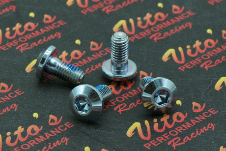 4x Rear Brake Disc ROTOR HUB BOLTS Yamaha Banshee Blaster Warrior Raptor silver 1