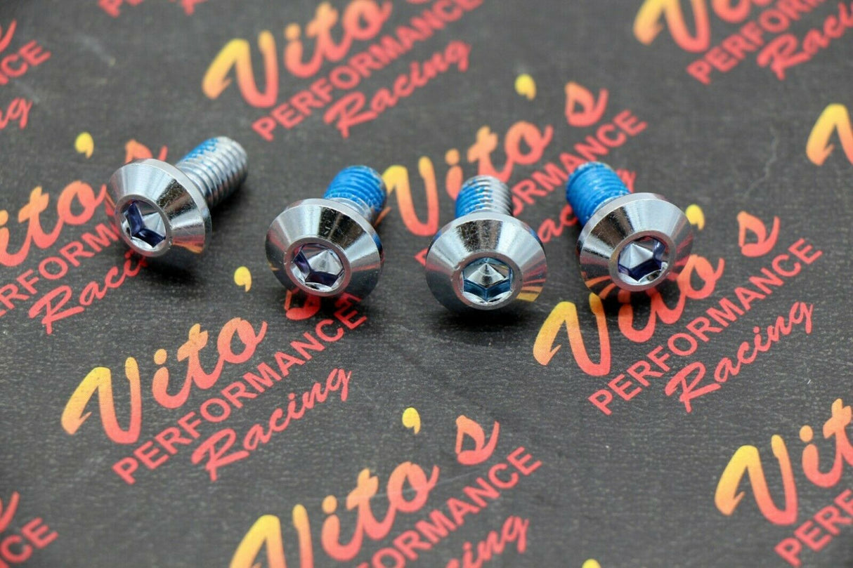 4x Rear Brake Disc ROTOR HUB BOLTS Yamaha Banshee Blaster Warrior Raptor silver 2