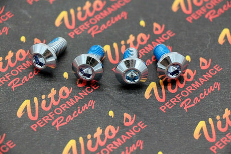 4x Rear Brake Disc ROTOR HUB BOLTS Yamaha Banshee Blaster Warrior Raptor silver 2