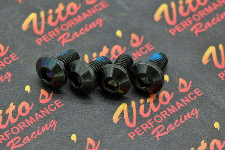 4x Rear Brake Disc ROTOR HUB BOLTS Yamaha Banshee Blaster Warrior Raptor black 1