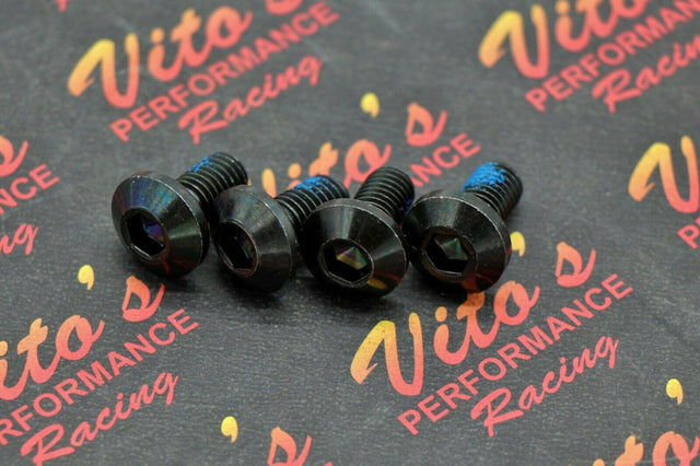 4x Rear Brake Disc ROTOR HUB BOLTS Yamaha Banshee Blaster Warrior Raptor black 1