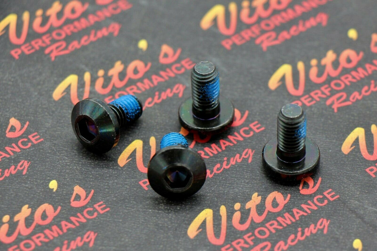 4x Rear Brake Disc ROTOR HUB BOLTS Yamaha Banshee Blaster Warrior Raptor black 2