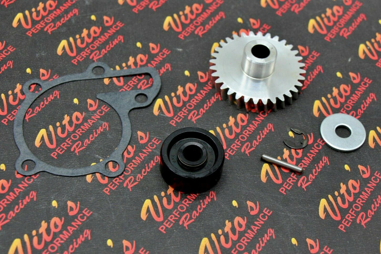 Vito's Banshee BILLET GEAR aluminum water pump impeller + gasket + seal kit 1