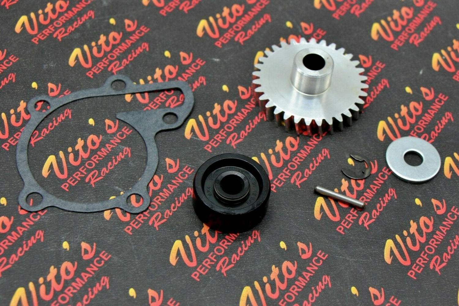 Vito's Banshee BILLET GEAR aluminum water pump impeller + gasket + seal kit 1