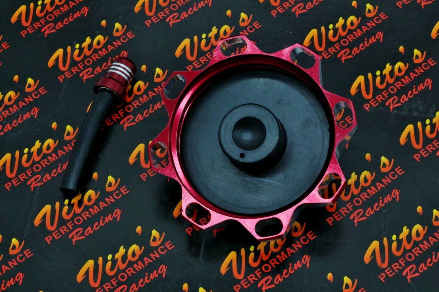 Vito's aluminum GAS CAP Yamaha Banshee YFZ450 Raptor 660 Warrior Blaster RED 4