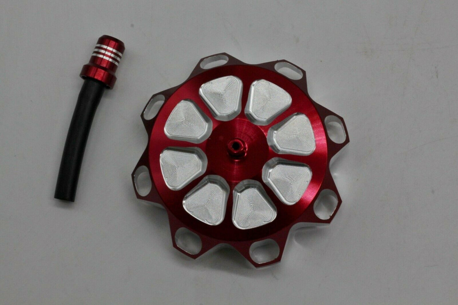 Vito's aluminum GAS CAP Yamaha Banshee YFZ450 Raptor 660 Warrior Blaster RED 5