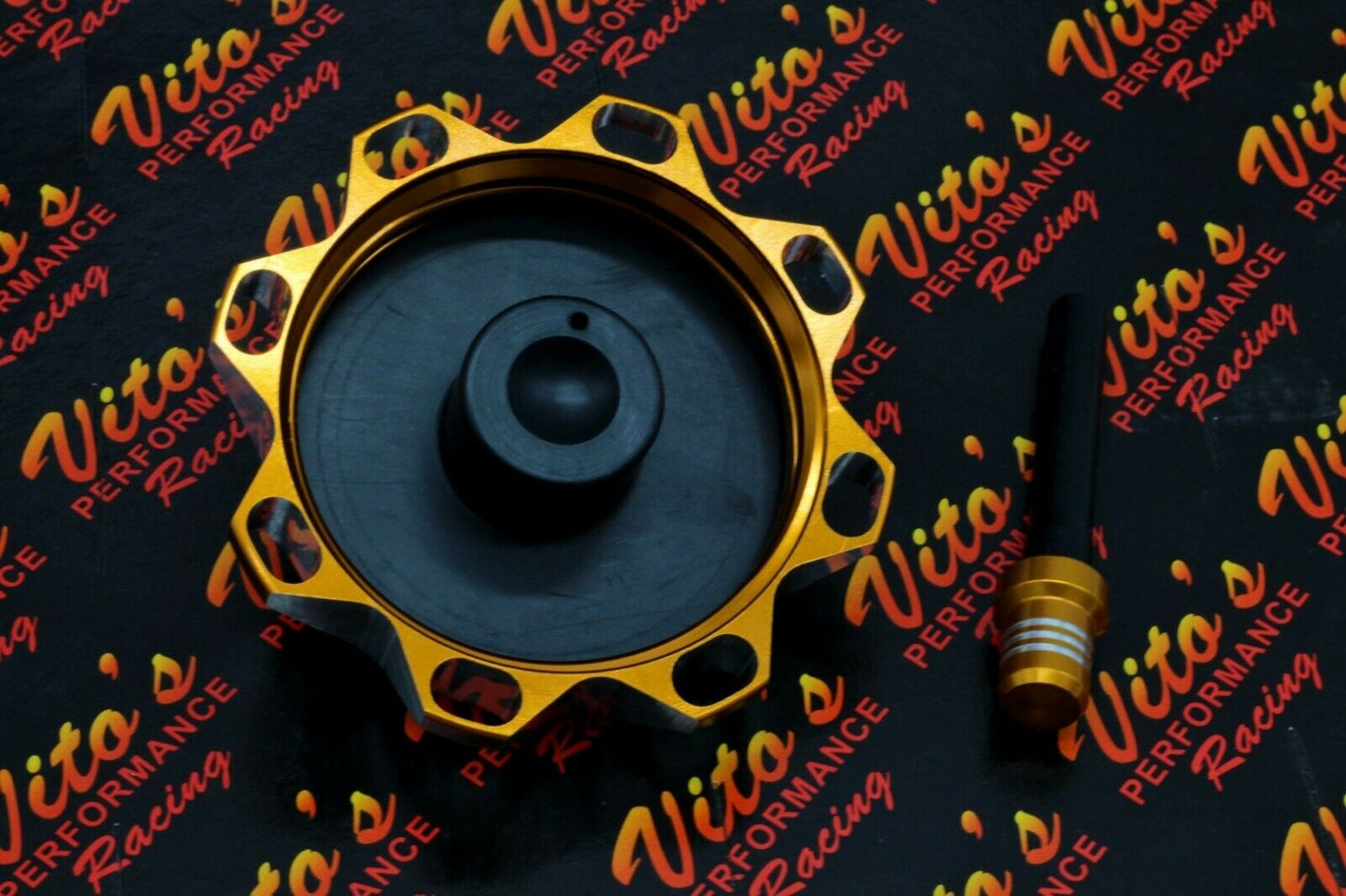 Vito's aluminum GAS CAP Yamaha Banshee YFZ450 Raptor 660 Warrior Blaster GOLD 3