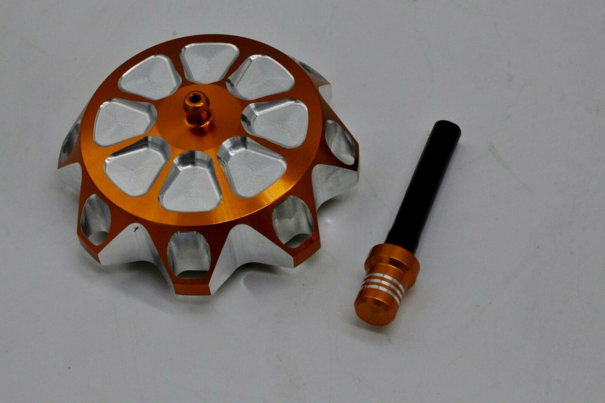 Vito's aluminum GAS CAP Yamaha Banshee YFZ450 Raptor 660 Warrior Blaster GOLD 4