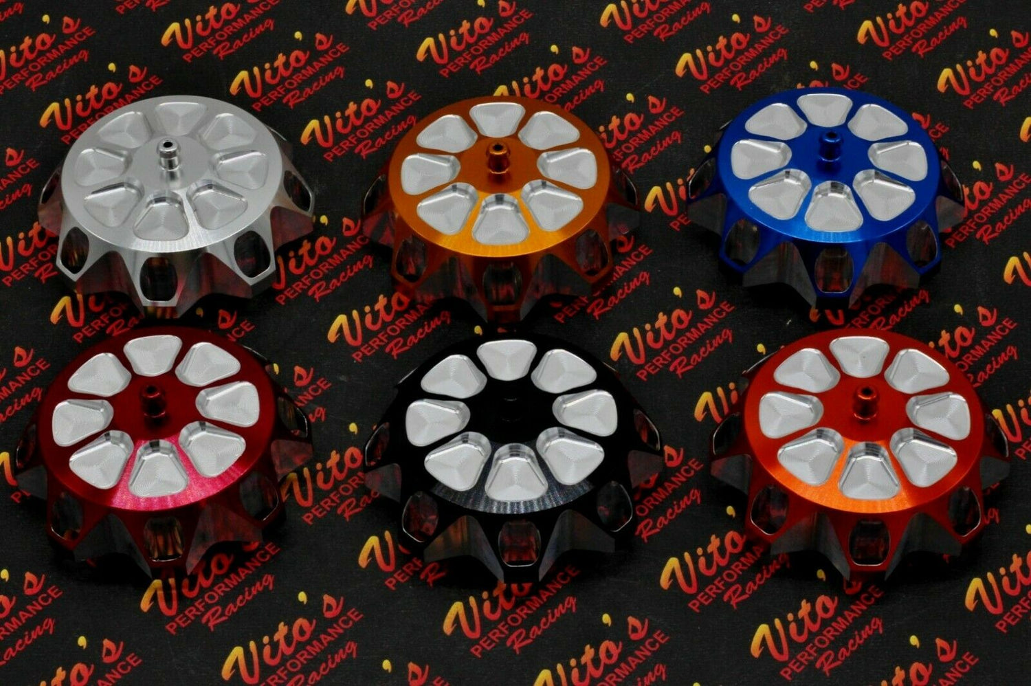 Vito's aluminum GAS CAP Yamaha Banshee YFZ450 Raptor 660 Warrior Blaster GOLD 5