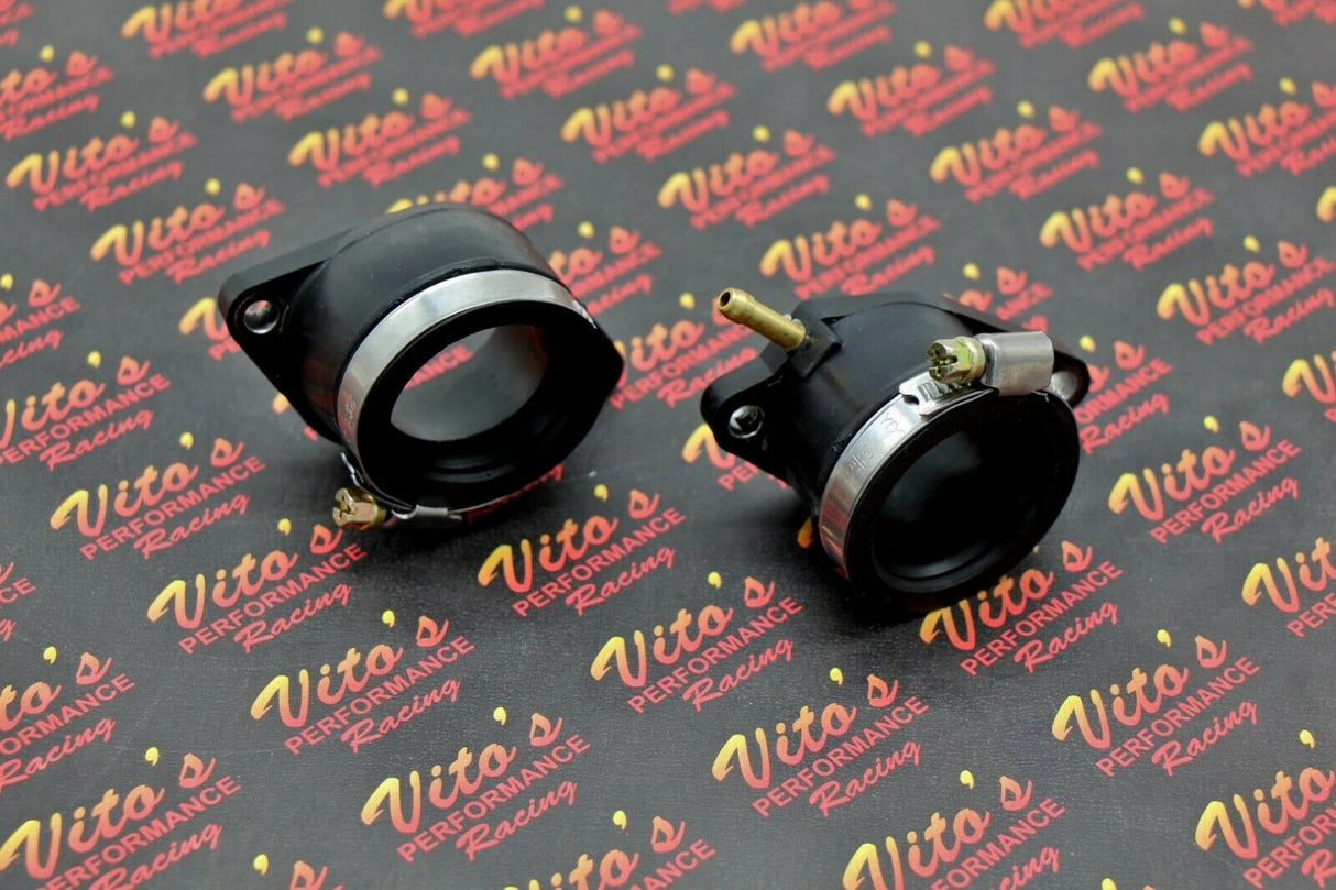 2 x Intake manifold carburetor boots L  R Yamaha Raptor 660 660r 2001-2005 NEW 3