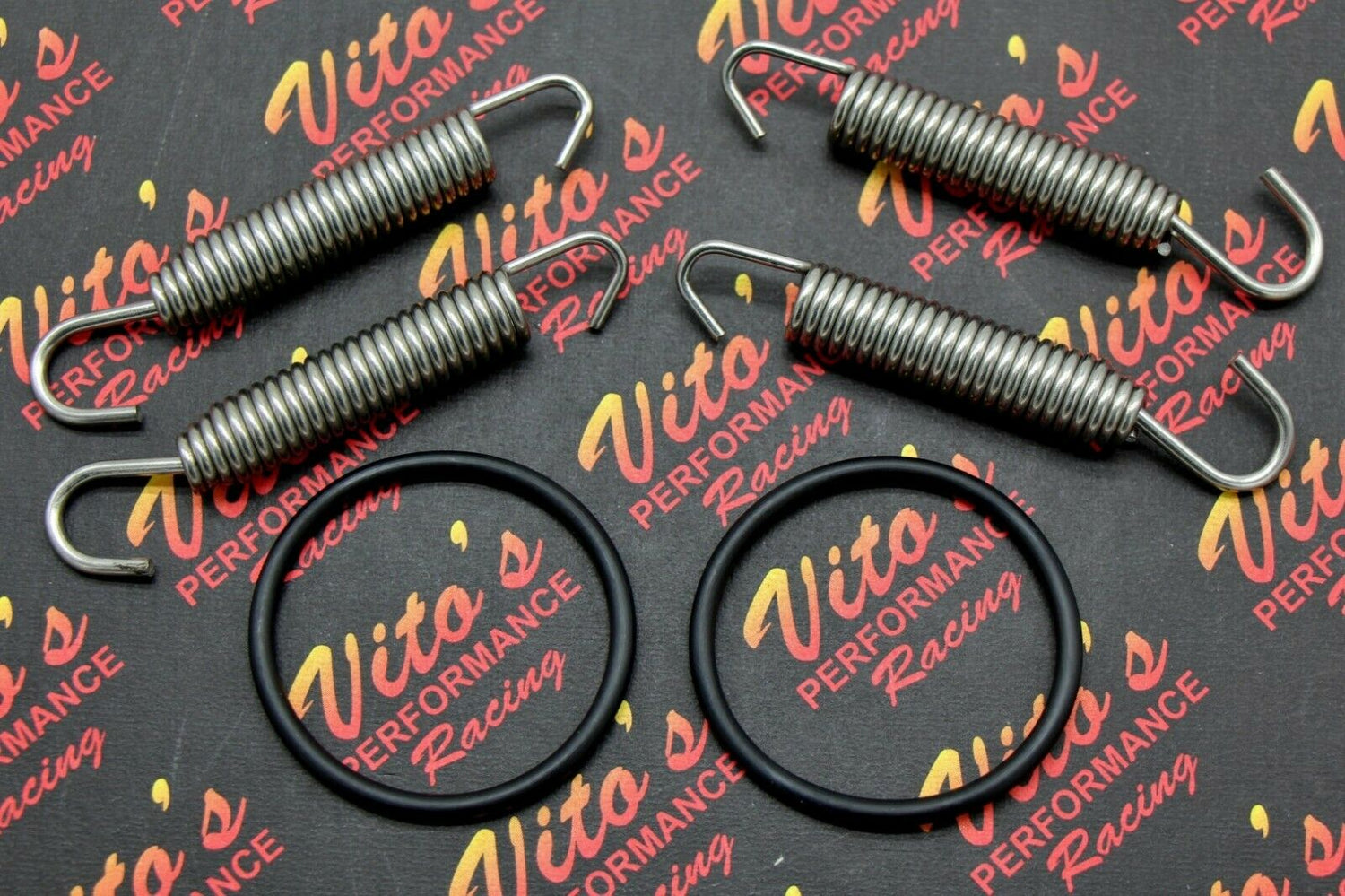 NEW Banshee pipe springs + O-Ring gasket kit swivel exhaust STAINLESS STEEL 1