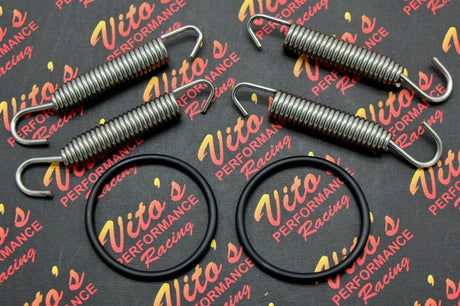 NEW Banshee pipe springs + O-Ring gasket kit swivel exhaust STAINLESS STEEL 1