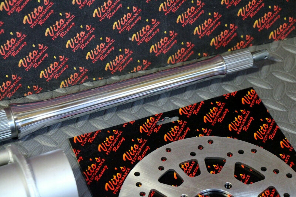 New +2" Banshee Rear Setup Axle Carrier Rotor + Hubs + Sprocket 38 Tooth CHROME 7