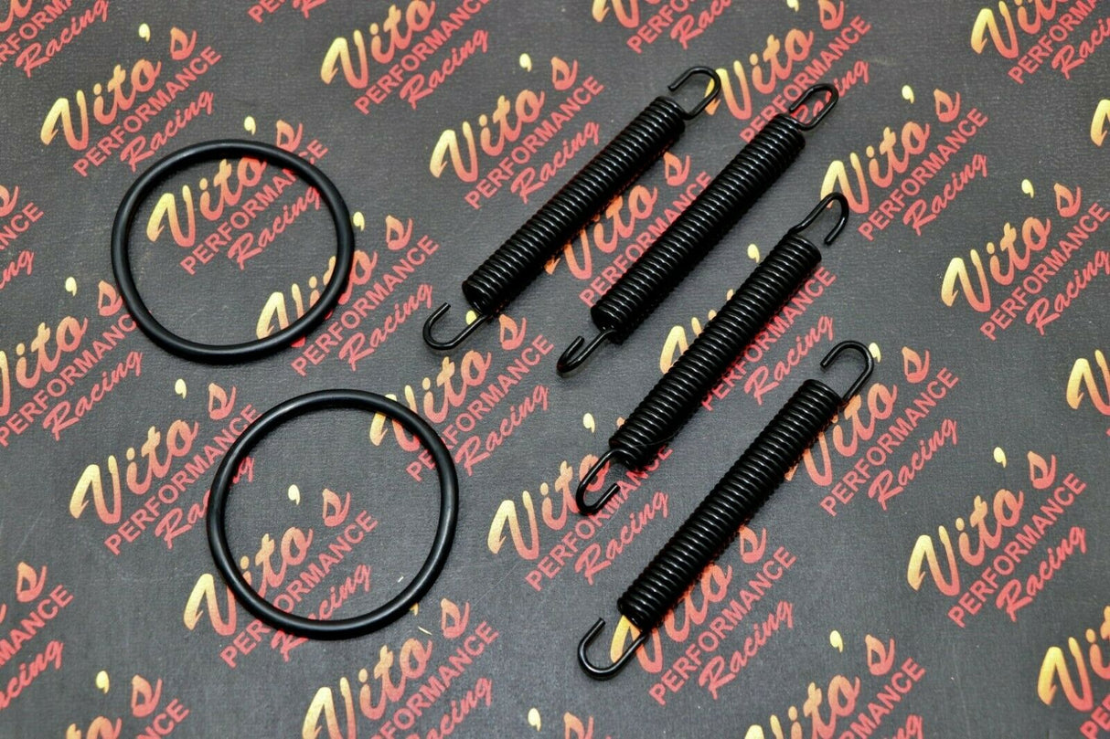 NEW Banshee pipe springs + exhaust o-ring gasket kit exhaust FMF Toomey BLACK 1