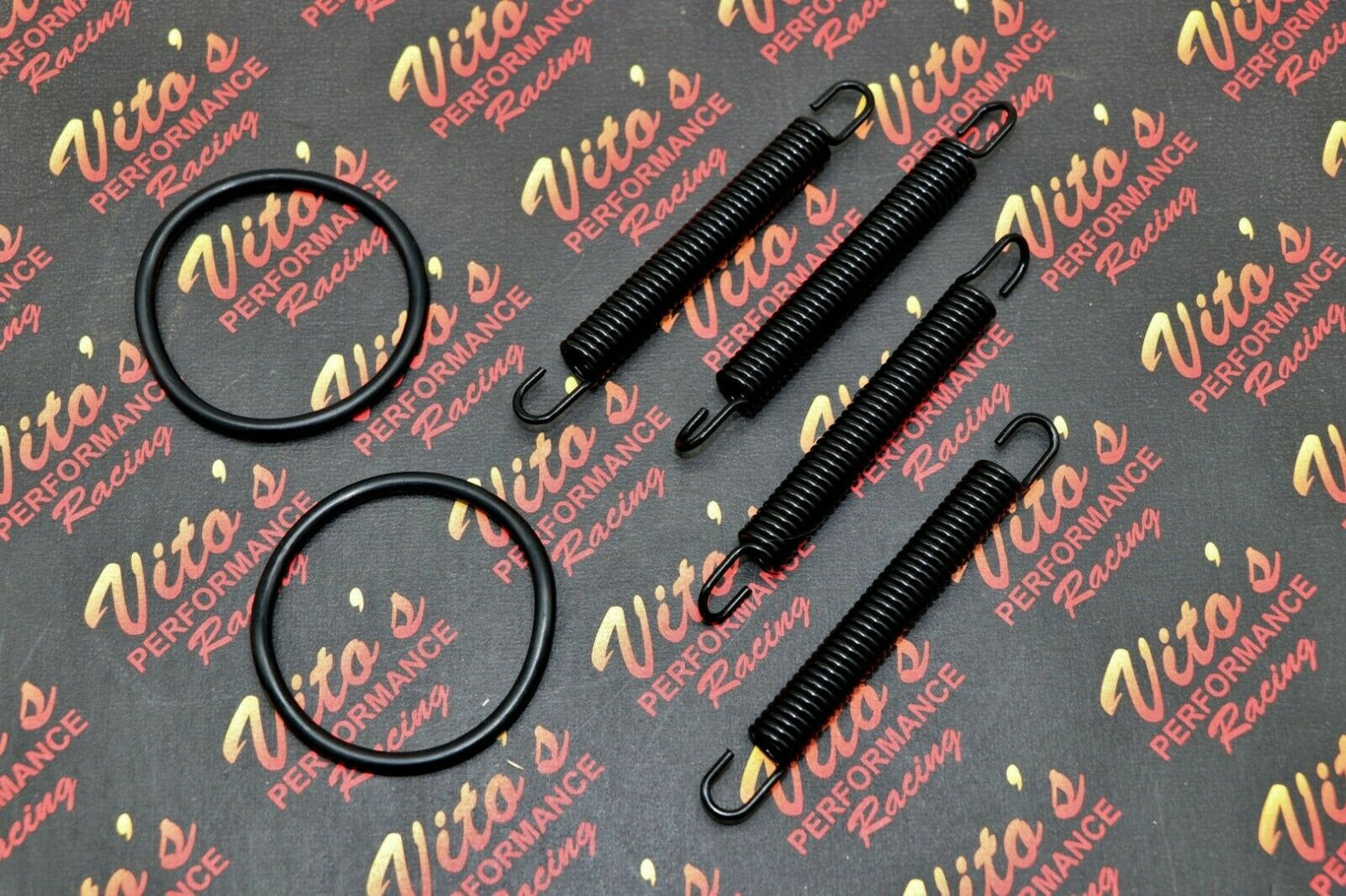 NEW Banshee pipe springs + exhaust o-ring gasket kit exhaust FMF Toomey BLACK 1