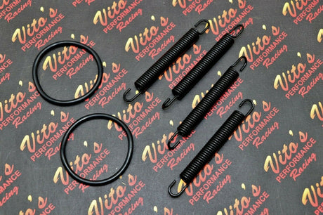 NEW Banshee pipe springs + exhaust o-ring gasket kit exhaust FMF Toomey BLACK 1