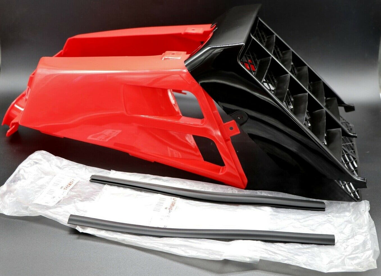 NEW Vito's 87-06 Yamaha Banshee plastic gas tank side covers + grill RED BLACK 2