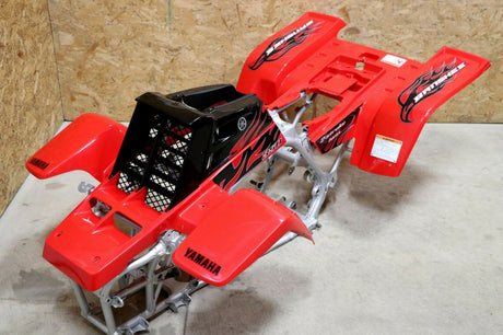 Yamaha Banshee fenders + gas tank plastic + grill + graphics BLACK  RED 2007 1