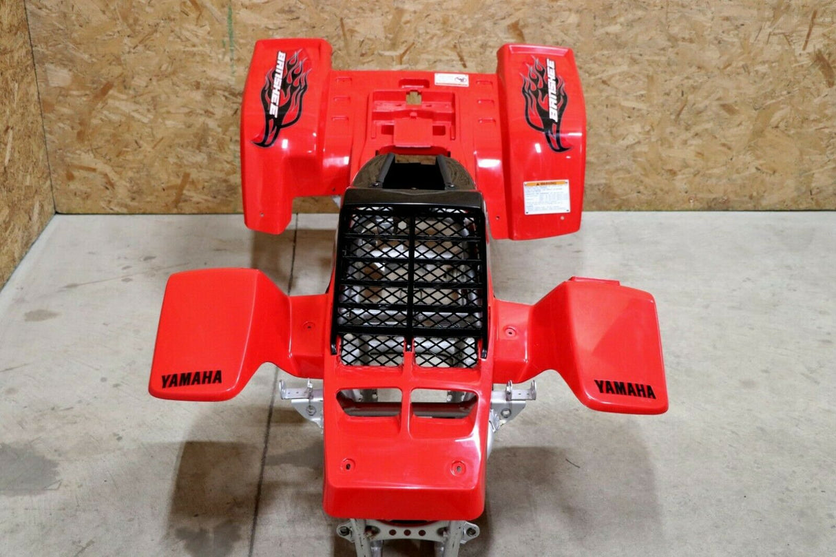 Yamaha Banshee fenders + gas tank plastic + grill + graphics BLACK  RED 2007 7