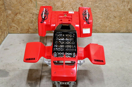 Yamaha Banshee fenders + gas tank plastic + grill + graphics BLACK  RED 2007 7