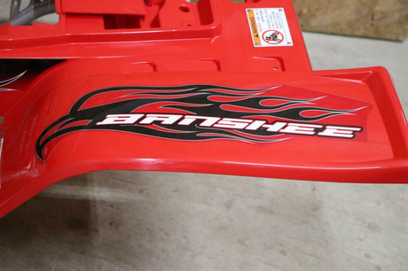 Yamaha Banshee fenders + gas tank plastic + grill + graphics BLACK  RED 2007 10
