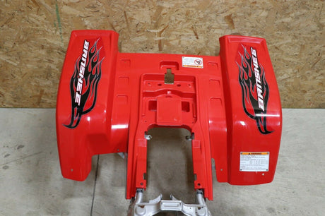 Yamaha Banshee fenders + gas tank plastic + grill + graphics BLACK  RED 2007 12