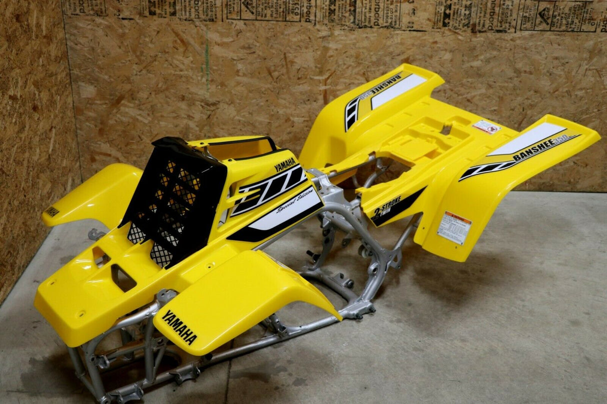 Yamaha Banshee fenders gas tank plastic grill graphics BLACK  YELLOW 2006 50th 1
