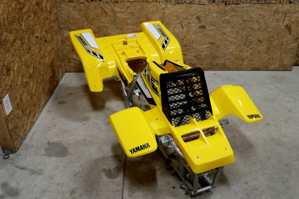 Yamaha Banshee fenders gas tank plastic grill graphics BLACK  YELLOW 2006 50th 3